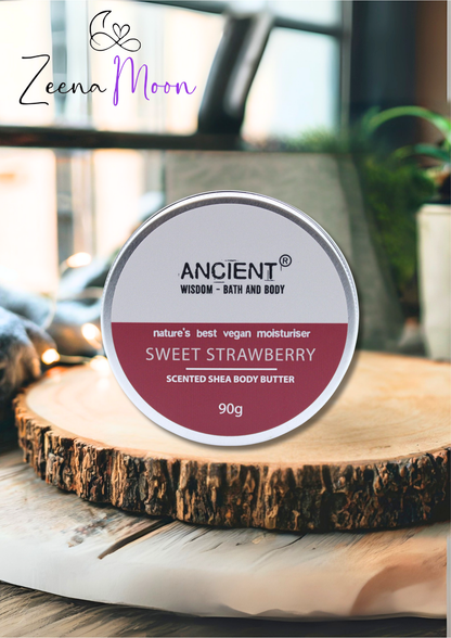 Scented Shea Body Butter 90g - Sweet Strawberry