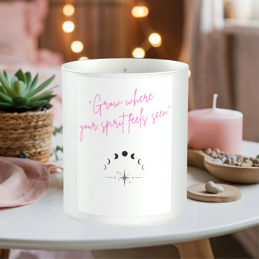 Grow Where Your Spirit Feels Seen Candle | Spiritual Gift