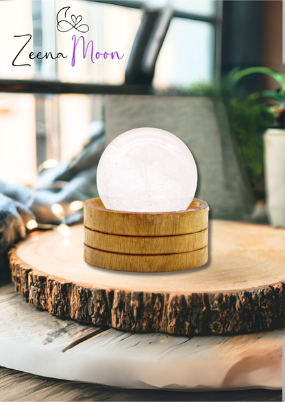 Gemstone Sphere 50mm - Clear Quartz with Stand