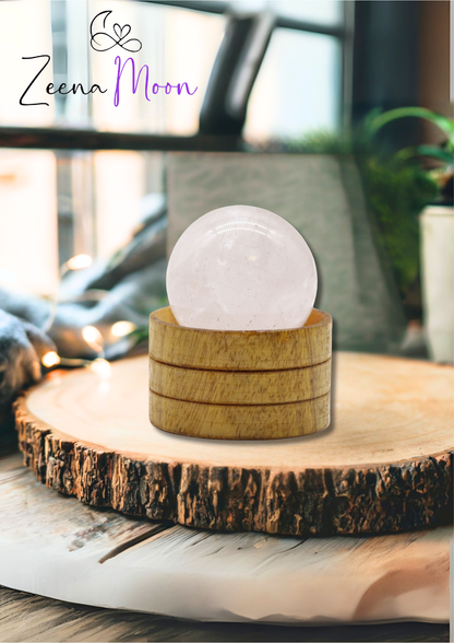 Gemstone Sphere 40mm - Clear Quartz with Stand