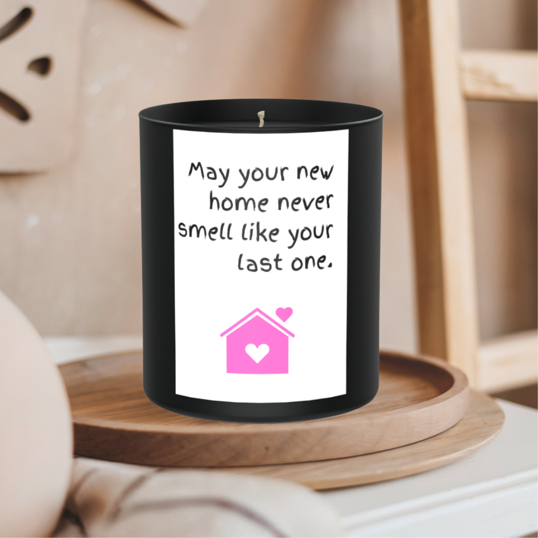 New Home Funny 200g Black Candle ‘Dark Noir’