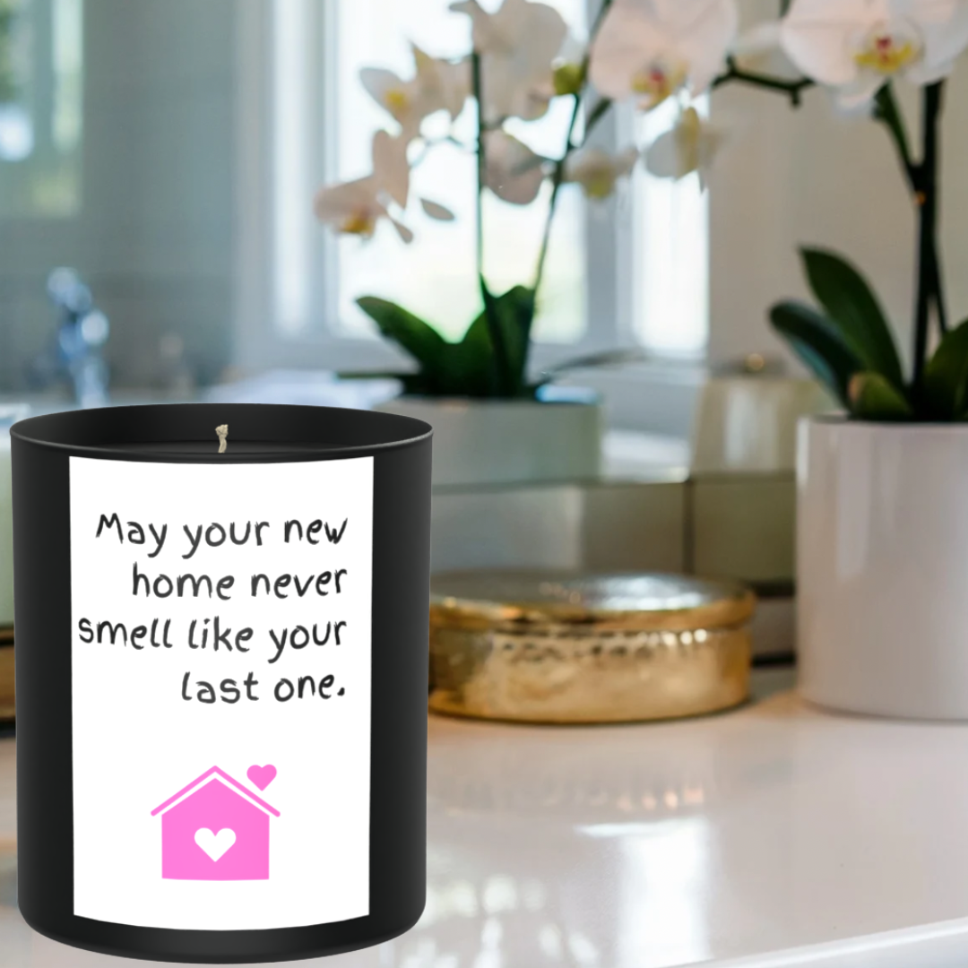 New Home Funny 200g Black Candle ‘Dark Noir’