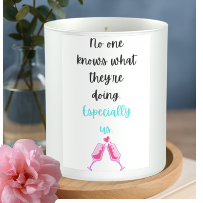 Humour Friendship 200g White candle ‘Sandy Bay'