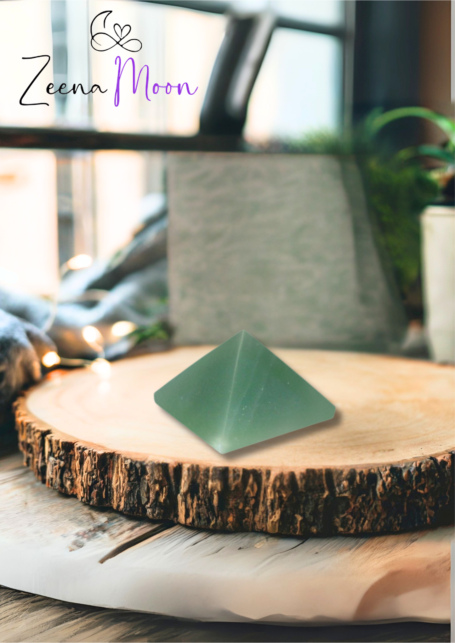 Gem Pyramids-100g Green Aventurine