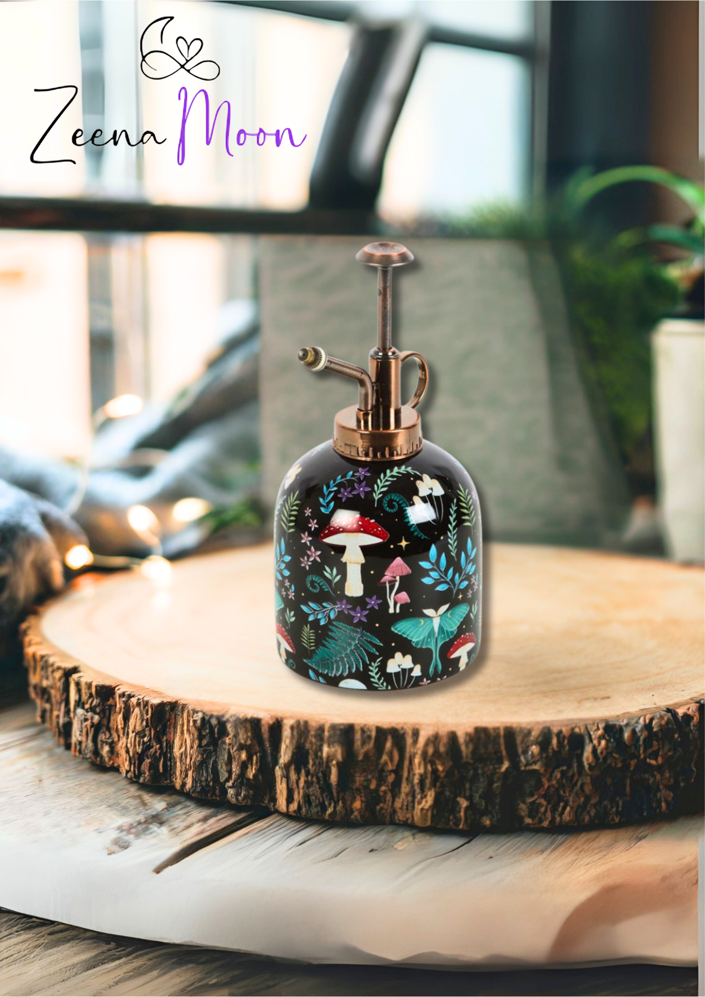 Dark Forest Print Ceramic Plant Mister
