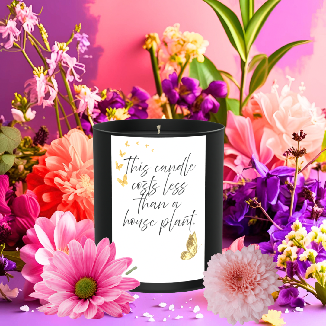 Sassy Quote Houseplant 200g Black Candle ‘Dark Noir’