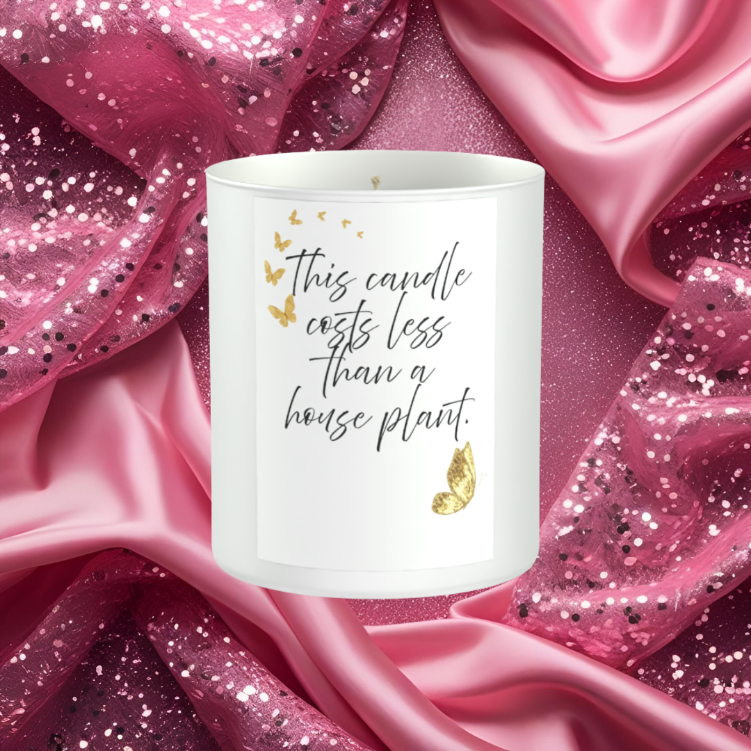 Sassy Quote Houseplant 200g White candle ‘Sandy Bay'