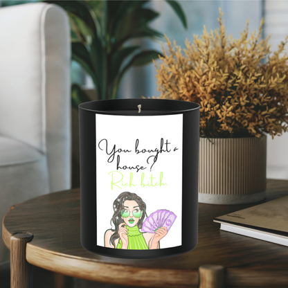 New House Rich Sassy 200g Black Candle ‘Dark Noir’