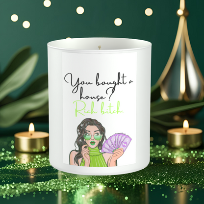 New House Rich Sassy 200g White candle ‘Sandy Bay'