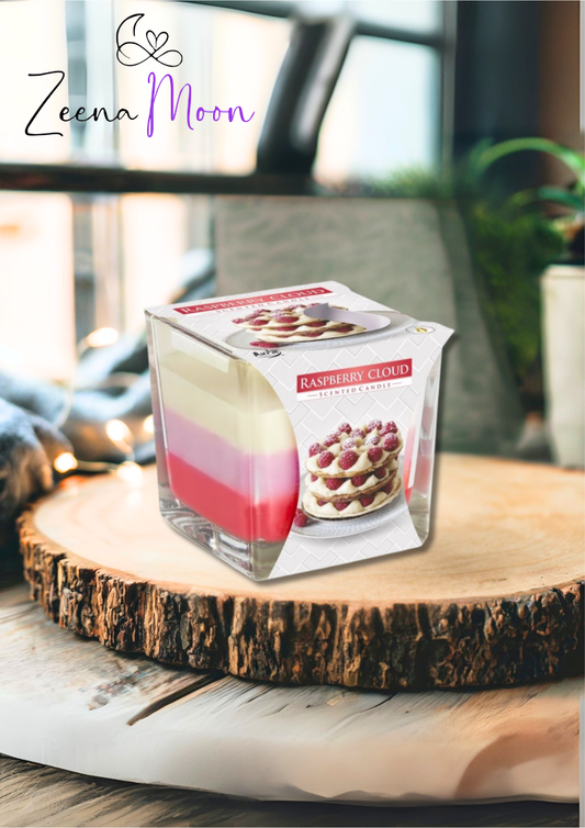 Rainbow Jar Candle - Raspberry Cloud