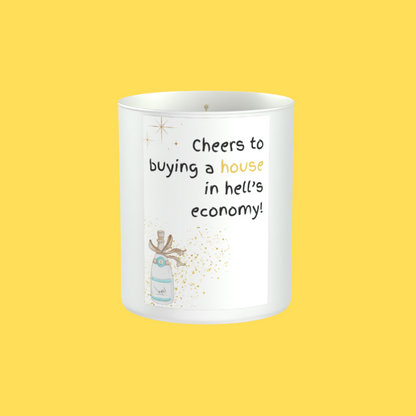 Humour New House 200g White candle ‘Sandy Bay'