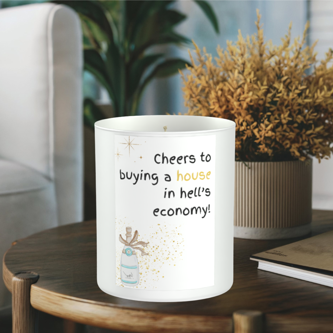 Humour New House 200g White candle ‘Sandy Bay'