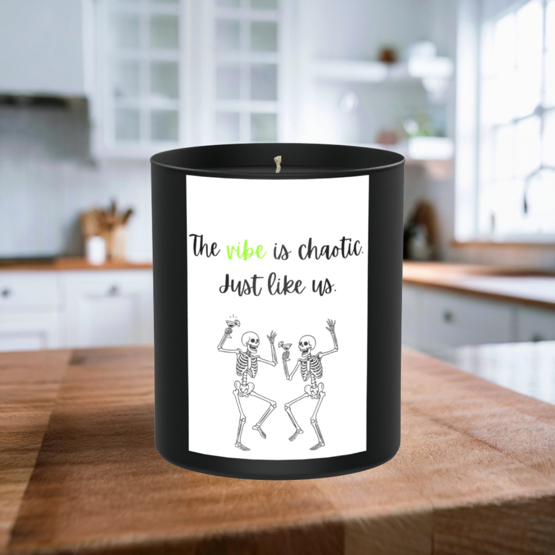 Chaotic Vibe Skeleton Friendship 200g Black Candle ‘Dark Noir’