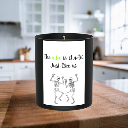 Chaotic Vibe Skeleton Friendship 200g Black Candle ‘Dark Noir’