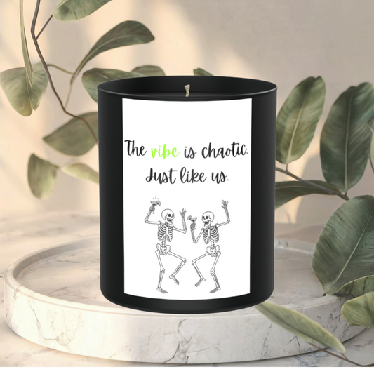 Chaotic Vibe Skeleton Friendship 200g Black Candle ‘Dark Noir’