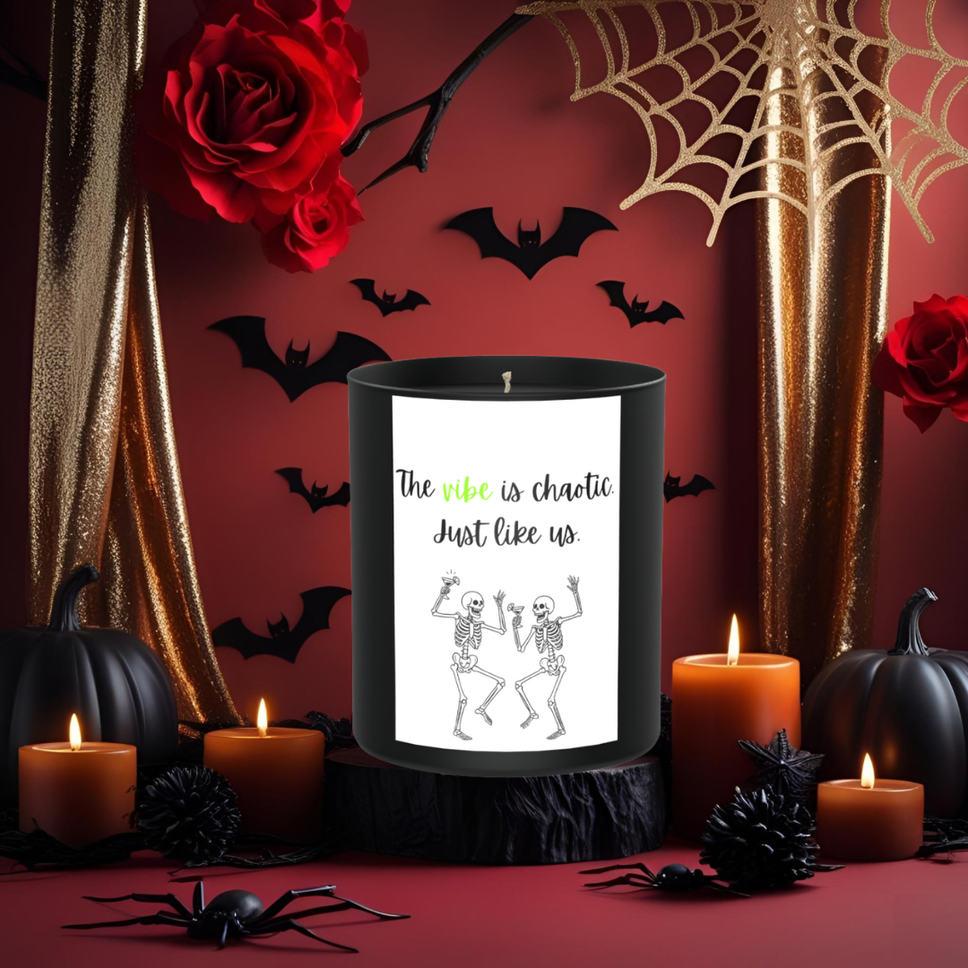 Chaotic Vibe Skeleton Friendship 200g Black Candle ‘Dark Noir’