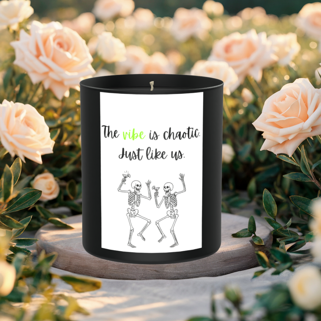 Chaotic Vibe Skeleton Friendship 200g Black Candle ‘Dark Noir’