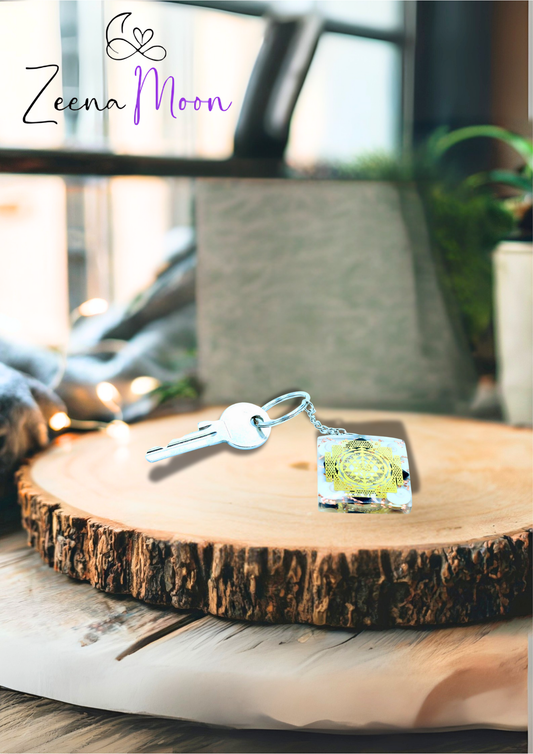 Orgonite Power Keyring - Home Protect Tourmaline