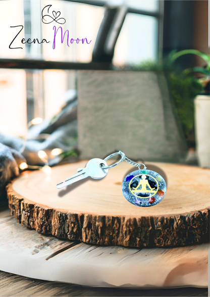 Orgonite Power Keyring - Buddha Seven Chakra