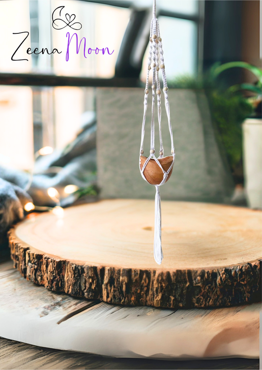 Macrame Pot Holder Beaded - Natural - 1Meter