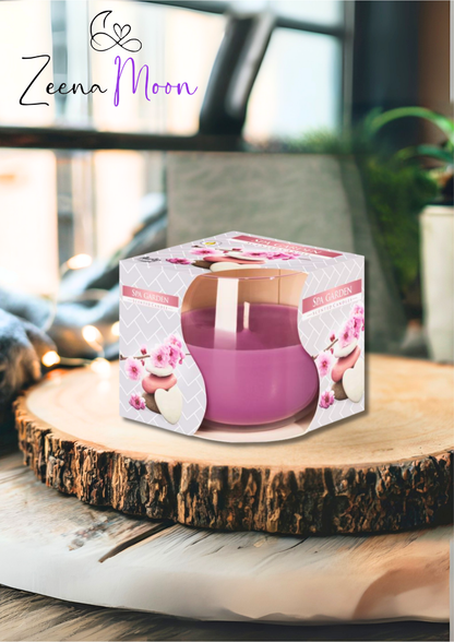 Scented Glass Jar Candle - Garden SPA