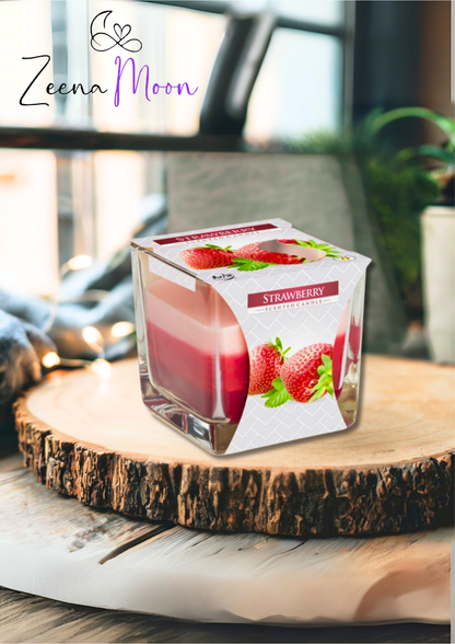 Rainbow Jar Candle - Strawberry