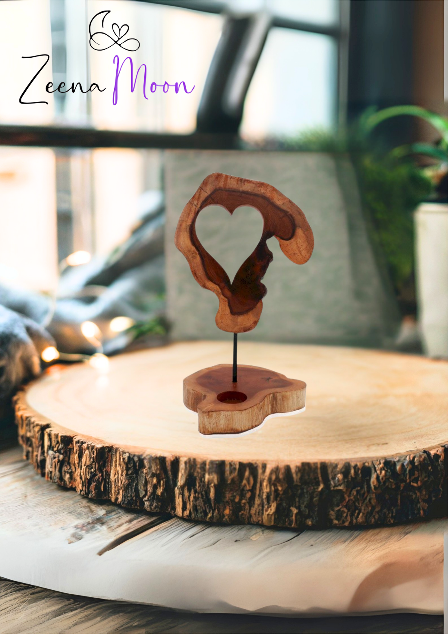 Candle Holder Sign - Heart Shape