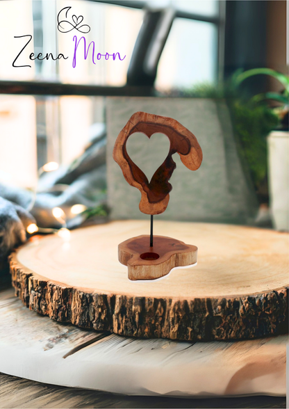 Candle Holder Sign - Heart Shape