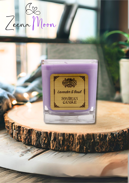 Soybean Jar Candles - Lavender & Basil