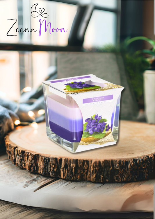 Rainbow Jar Candle - Violet