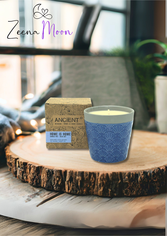 Home is Home Candle Pots - Blue Day