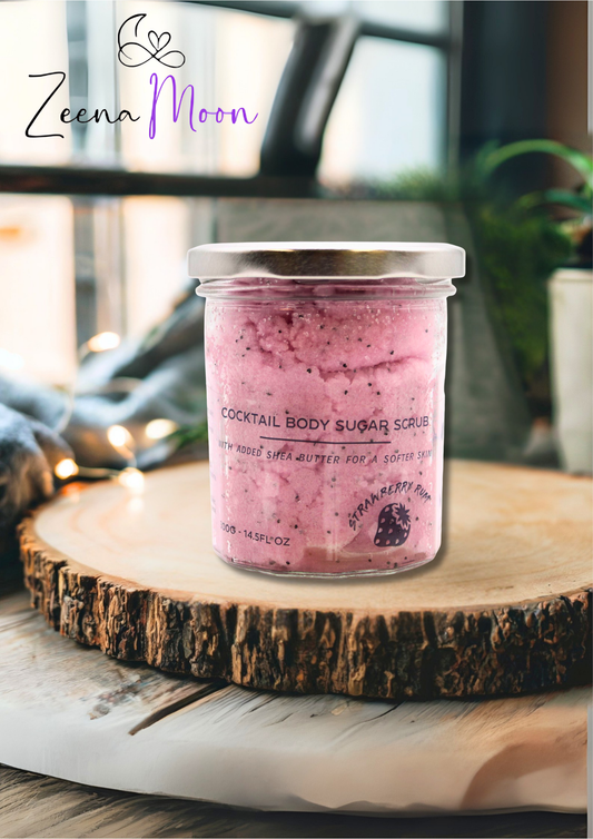 Fragranced Sugar Body Scrub - Strawberry Rum 300g