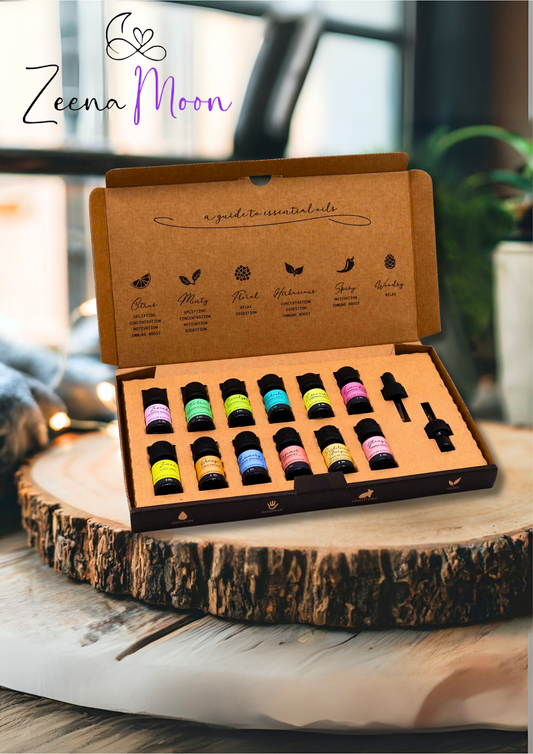 Aromatherapy Essential Oil Set - The Top 12
