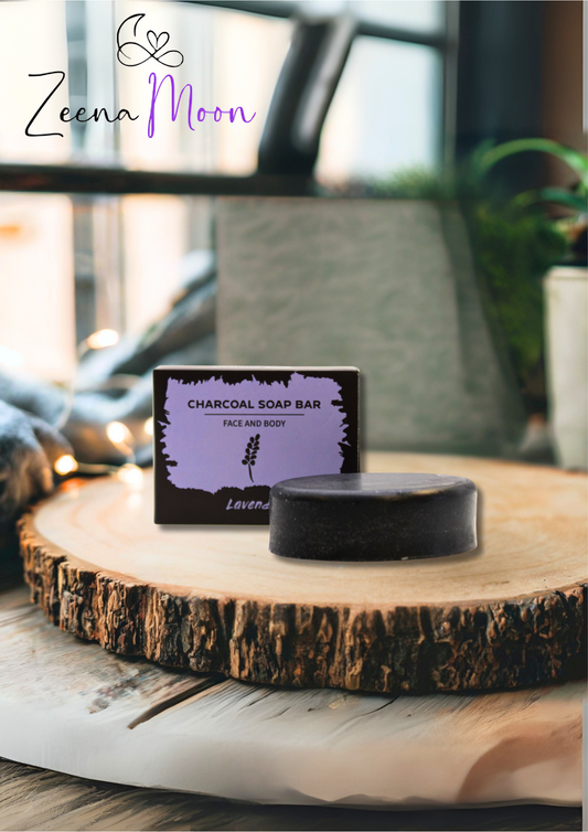 Charcoal Soap 85g - Lavender