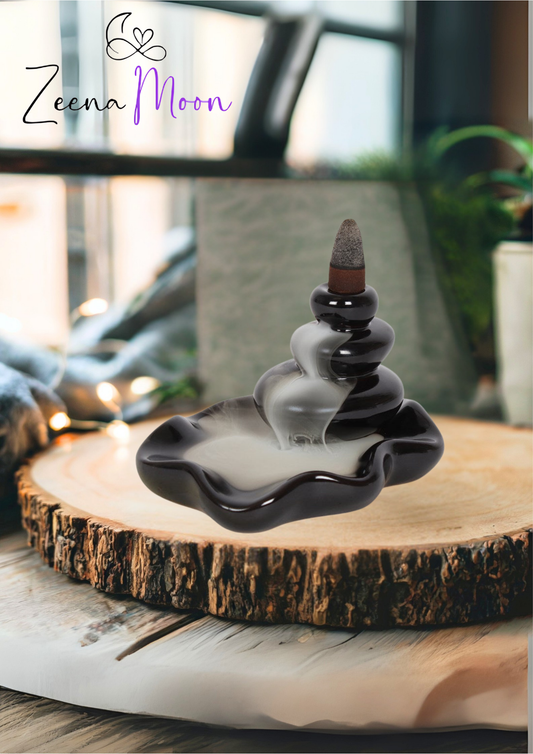 Large Pebbles Backflow Incense Burner