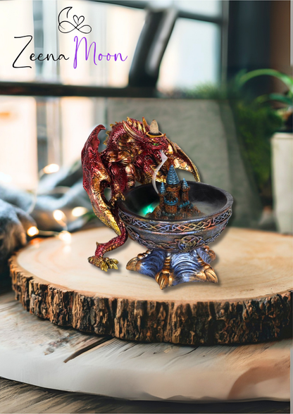 Large Dragon Bowl Backflow Incense Burner