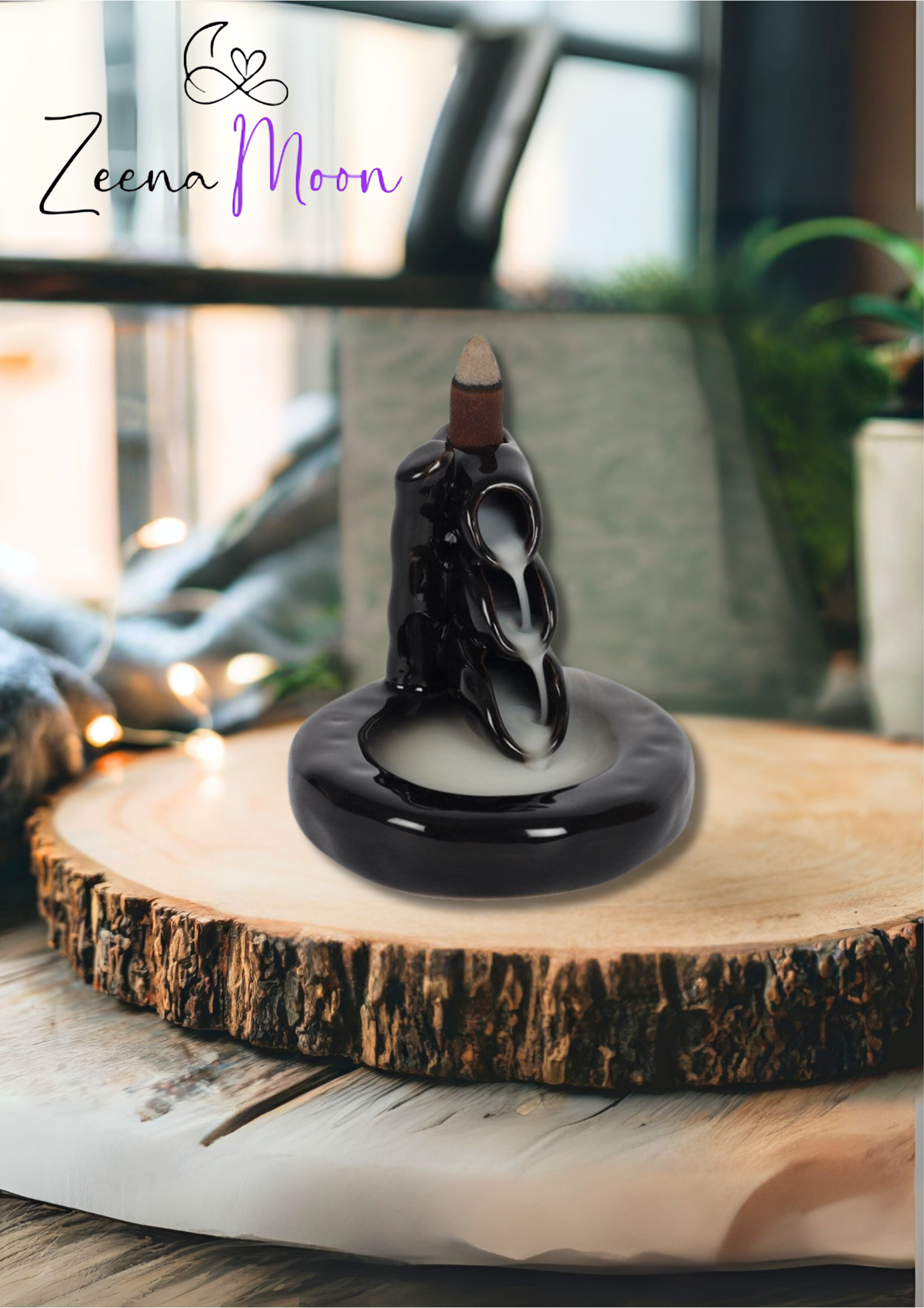 Bamboo Waterfall Backflow Incense Burner