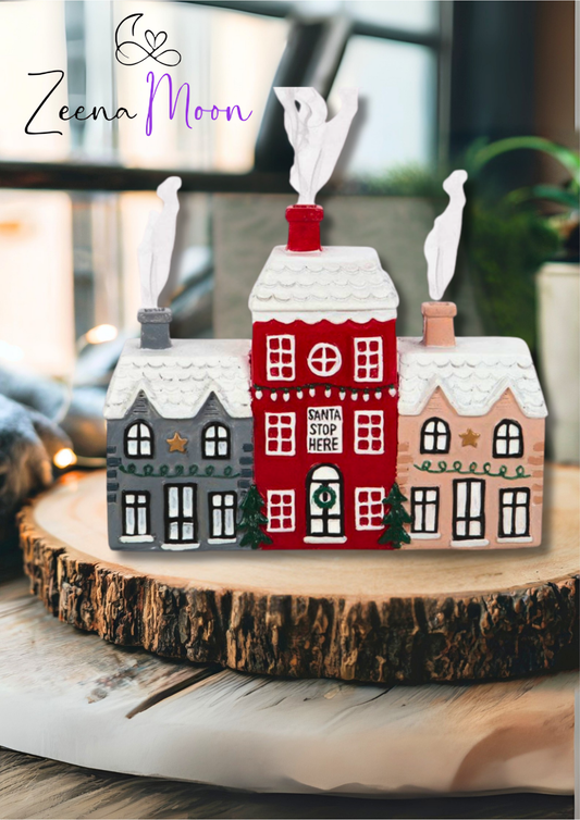 Christmas Village Incense Cone Holder