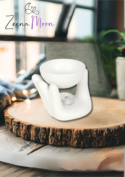 White Hand Ceramic Oil Burner