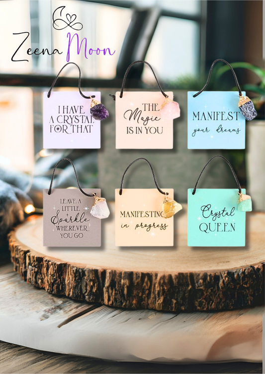 Set of 12  Modern Magic Hanging Signs