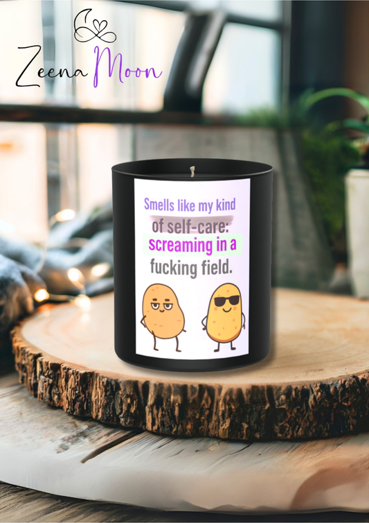 Screaming in a 200g Black Candle ‘Dark Noir’