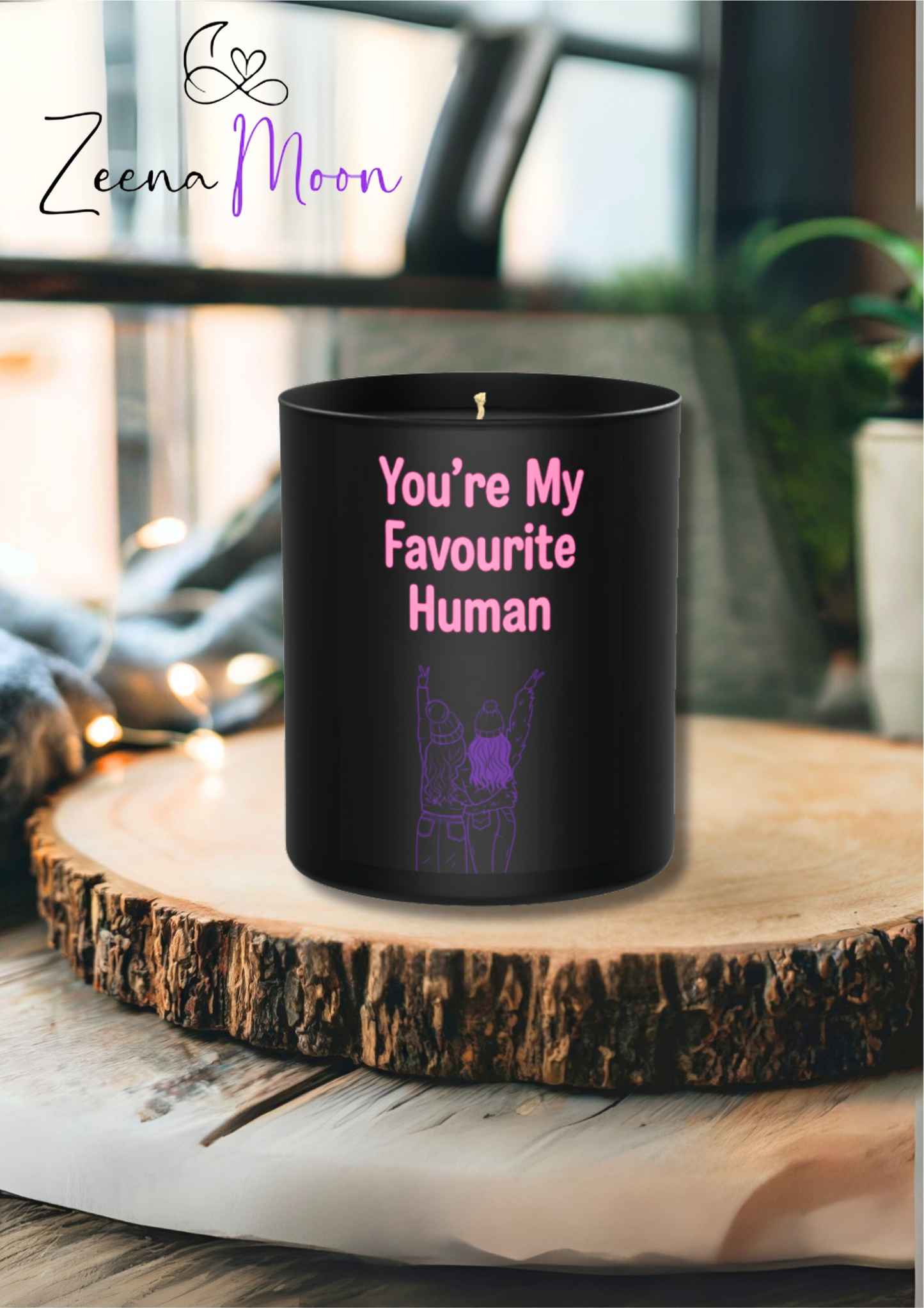 You’re My Favourite Human 200g Black Candle ‘Dark Noir’