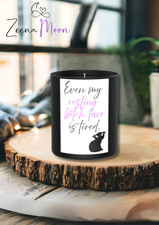Even my resting bitch face is tired. 200g Black Candle ‘Dark Noir’
