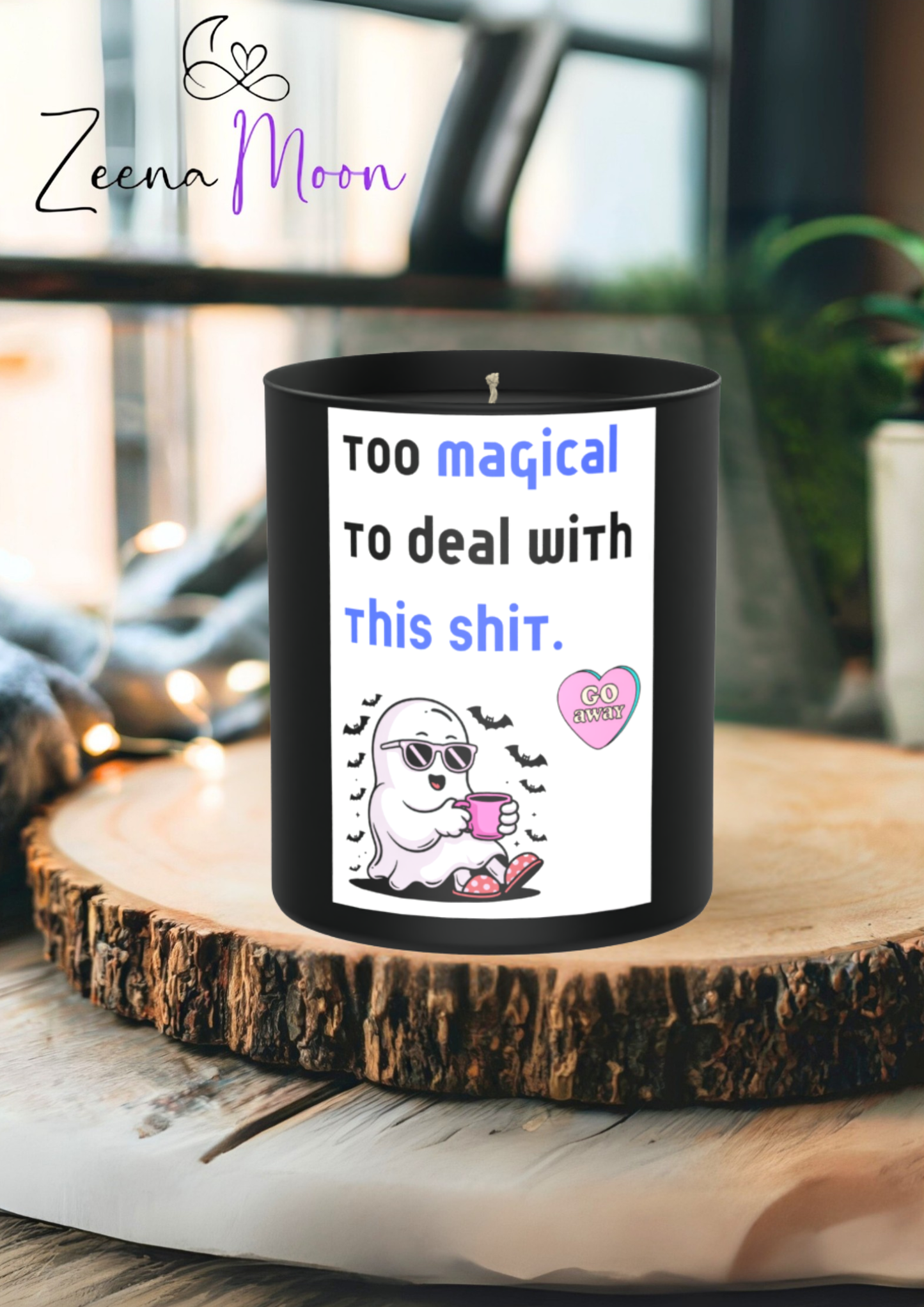 Too magical to deal with this shit. 200g Black Candle ‘Dark Noir’
