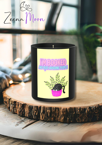 I’m booked and busy avoiding people 200g Black Candle ‘Dark Noir’