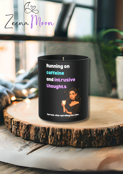 Running on caffeine 200g Black Candle ‘Dark Noir’
