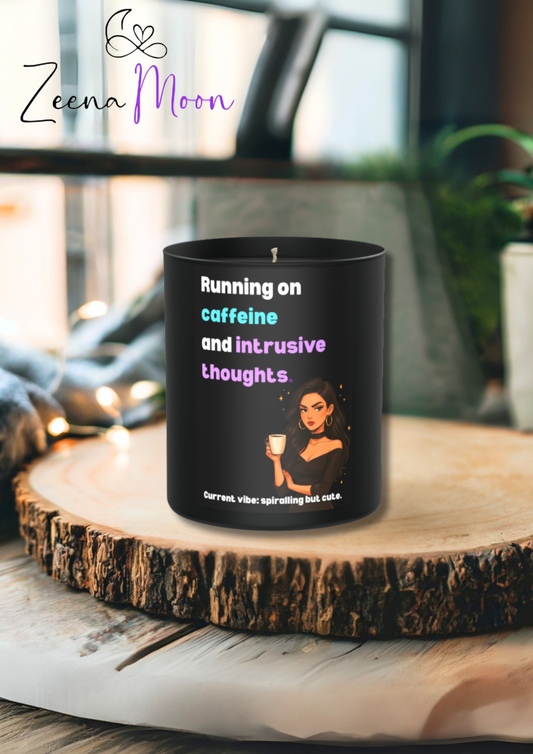 Running on caffeine 200g Black Candle ‘Dark Noir’