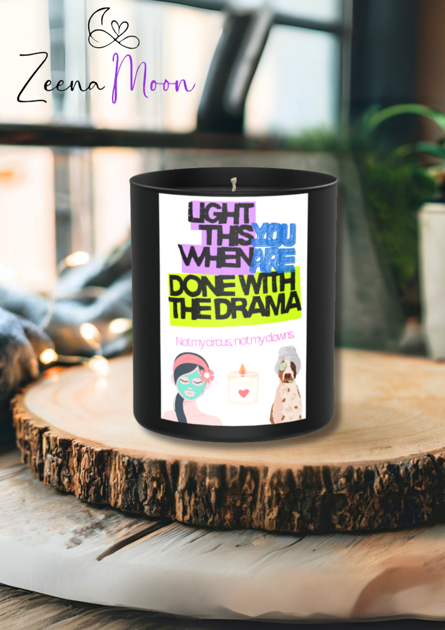 Done with the drama 200g Black Candle ‘Dark Noir’
