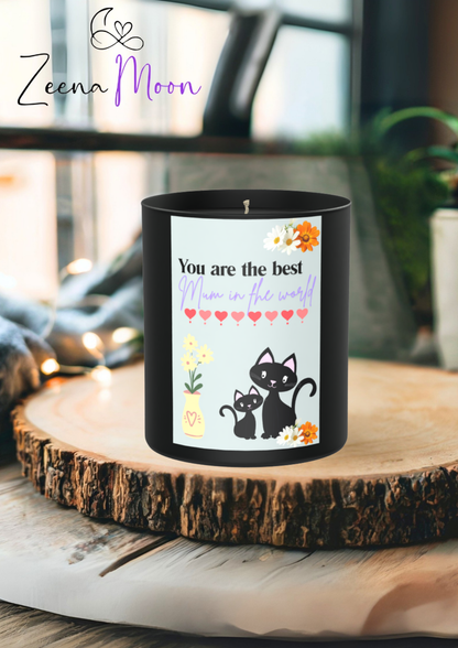 You are the best mum in the world 200g Black Candle ‘Dark Noir’