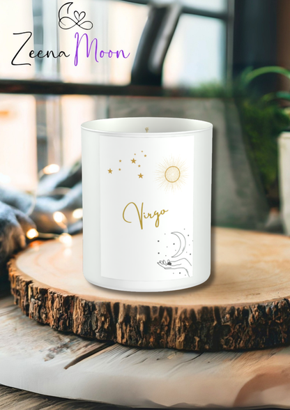 Virgo 200g White candle ‘Sandy Bay'